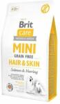 Brit Care Mini Grain Free Hair&Skin hrana uscata caini talie mica cu par lung 14 kg (2 x 7 kg)