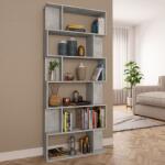 vidaXL Bibliotecă/Separator cameră, gri beton, 80 x 24 x 192 cm, PAL (800094) - vidaxl Biblioteca