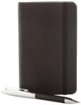 Antonio Miro Set agenda si pix, 182×165×34 mm, Antonio Miro, 20FEB10300, Piele ecologica, Metal, Negru (EVE10-AP741851)