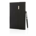 Swiss Peak Set Agenda A5 si Pix, 160 pagini, Swiss Peak, 20IAN391, Poliuretan, Otel, Negru (EVE08-P772-921)