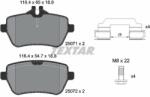 TEXTAR set placute frana, frana disc TEXTAR Q+ 2507103 (2507103)