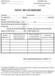  Nota de lichidare