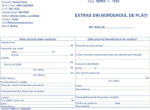  Extras din borderoul de plati autocopiativ