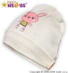 Baby Nellys ® pălărie bumbac - bej cu iepure