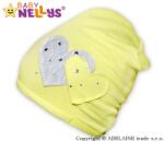 Baby Nellys Baby Nellys® pălărie bumbac inimă - fistic
