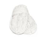 Baby Nellys Mănuși tricotate de iarnă bebeluși cu model BABY NELLYS - alb