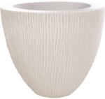 iGarden Ghiveci PE modern, rotund, imitatie piatra, model SAMBA S
