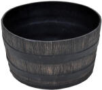 iGarden Ghiveci PE rustic, rotund, imitatie ciubar, model MAMBO M