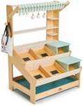 Tender Leaf Toys Magazin din lemn cu lămpi General Stores Tender Leaf Toys cu geantă și rafturi (TL8258)