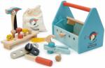 Tender Leaf Valiză din lemn Tap Tap Tool Box Tender Leaf Toys cu unelte de lucru și ciocan (TL8563) Set bricolaj copii
