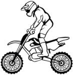  Sticker perete motocross PT5113 87x85 cm