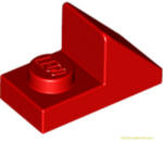 LEGO® Alkatrészek (Pick a Brick) Piros 1X2 45° Tetőelem 6053011
