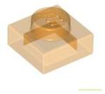 LEGO® Alkatrészek (Pick a Brick) Átlátszó narancssárga 1X1 Lapos Elem 4542673