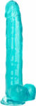 CalExotics Size Queen Dildo 10 Inch Turquoise Dildo