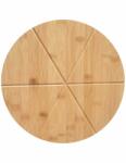 Kinghoff bambusz pizzatálaló vágódeszka - 35 cm (KH-1565)