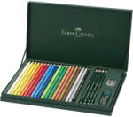 Faber-Castell - Színes ceruza készlet 20db-os POLYCHROMOS +kiegészítők fa dobozban (210051) (210051)