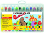 Eberhard Faber - Zsírkréta készlet 12db-os stiftes alap és metál színek műanyag dobozban (E529112) (E529112)