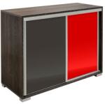 BT Magasfényű 2 tolóajtós komód