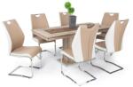 Divian Adél szék Flóra asztallal - 6 személyes étkezőgarnitúra