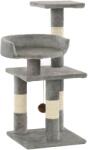 vidaXL Ansamblu pentru pisici, stâlpi din funie de sisal, 65 cm, gri (170607) - comfy