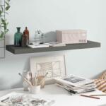 vidaXL Raft de perete suspendat, gri extralucios, 80x23, 5x3, 8 cm, MDF (323793) - comfy Raft
