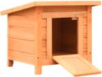 vidaXL Căsuță pisici, 50x46x43, 5 cm, lemn masiv de pin și brad (170640) - comfy