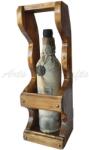 Arts and Crafts Suport din lemn, handmade, pentru o sticla de vin - cod aac0271 (aac0271) Suport sticla vin