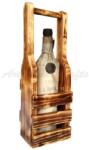 Arts and Crafts Suport din lemn, handmade, pentru o sticla de vin - cod aac0260 Suport sticla vin