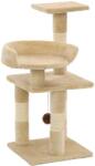 vidaXL Ansamblu pentru pisici, stâlpi cu funie de sisal, 65 cm, bej (170609) - comfy