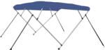 vidaXL Parasolar barcă Bimini cu 4 arcuri, albastru, 243x210x137 cm (92372)