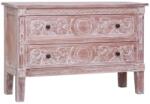 vidaXL Servantă cu 2 sertare, 90x30x60 cm, lemn masiv de mahon (283852) Comoda