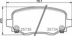 BREMBO set placute frana, frana disc BREMBO P 37 020 - automobilus