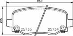 BREMBO set placute frana, frana disc BREMBO PRIME LINE P 37 020 (P 37 020)