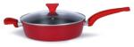 Livoo Tigaie rosie cu capac MEP131R, diametru 26 cm