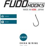 FUDO Hooks Carlige FUDO Chika with Ring (CHKR-RD), Rosu, nr. 15, 16buc/plic (4504-15)