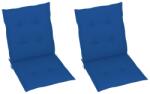 vidaXL Perne cu spătar mic, 2 buc. albastru 100x50x3 cm textil oxford (314143)