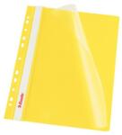 Esselte Dosar plastic cu sina si perforatii galben ESSELTE (ES13584)