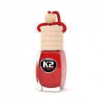 K2 K2AUTO eper illatú légfrissítő üvegben, 8ml, VENTO STAWBERRY (V450P)