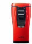 Colibri Monaco Metallic Red hármas piramis lángú szúrólángos szivar öngyújtó - piros (C-LI880T7)