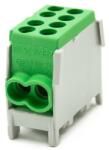 Pollmann 2080138 HLAK25-1/2M2 Fővezetéki csatlakozó, zöld, műanyag rögzítés, 130/100A, 2x25+2x16mm2, csavaros (2080138)