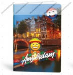  City - Mmoji A4 kockás füzet, Amsterdam (1 db) (LI_2021_18306_ams)