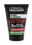 L'Oréal Men Expert Pure Carbon Anti-Imperfection 3in1 gel demachiant 100 ml pentru bărbați