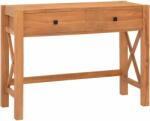 vidaXL Birou cu 2 sertare, 100x40x75 cm, lemn de tec (325264)