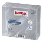 Hama Carcasă CD / DVD HAMA Husă dublu bijuterie, transparentă, 5 buc. într-un pachet, HAMA-44752