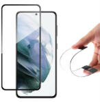 Wozinsky Full Flexi Nano üveg hybrid képernyővédő fólia kerettel Samsung Galaxy S21 + 5G (S21 Plus 5G) fekete üvegfólia