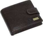 SLM Férfi bőr pénztárca díszdobozban, barna, 11.5 x 9.5 cm (SLM-R938-BARNA)