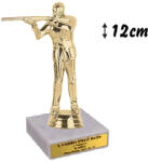  Figura lövészet márványtalppal gravírtáblával 12cm FSE-543