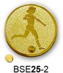  Érembetét labdarúgás foci BSE25-2 25mm arany