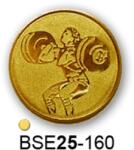  Érembetét súlyemelés BSE25-160 25mm arany