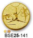  Érembetét gimnasztika torna BSE25-141 25mm arany, ezüst, bronz